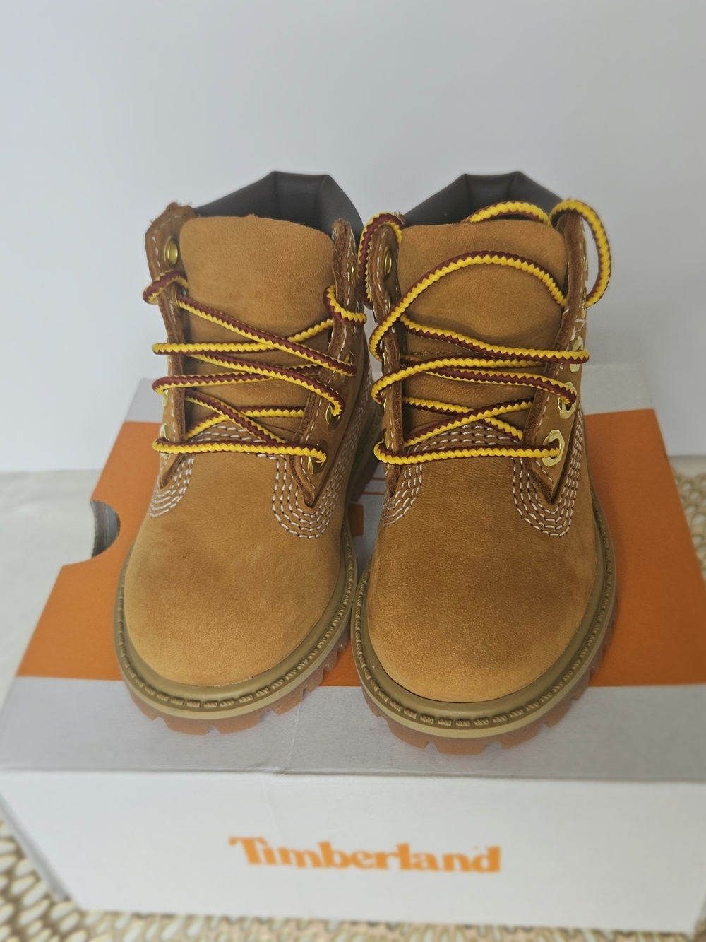 ​Timberland Premium 6-Inch Lace Waterproof Boot Wheat Toddler Size 4 - Picture 8 of 9